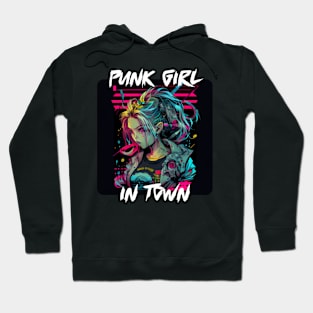 Graffiti Style - Punk Girl In Town 6 Hoodie